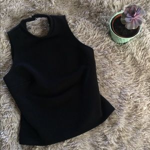 Xhilararion Black Halter Top